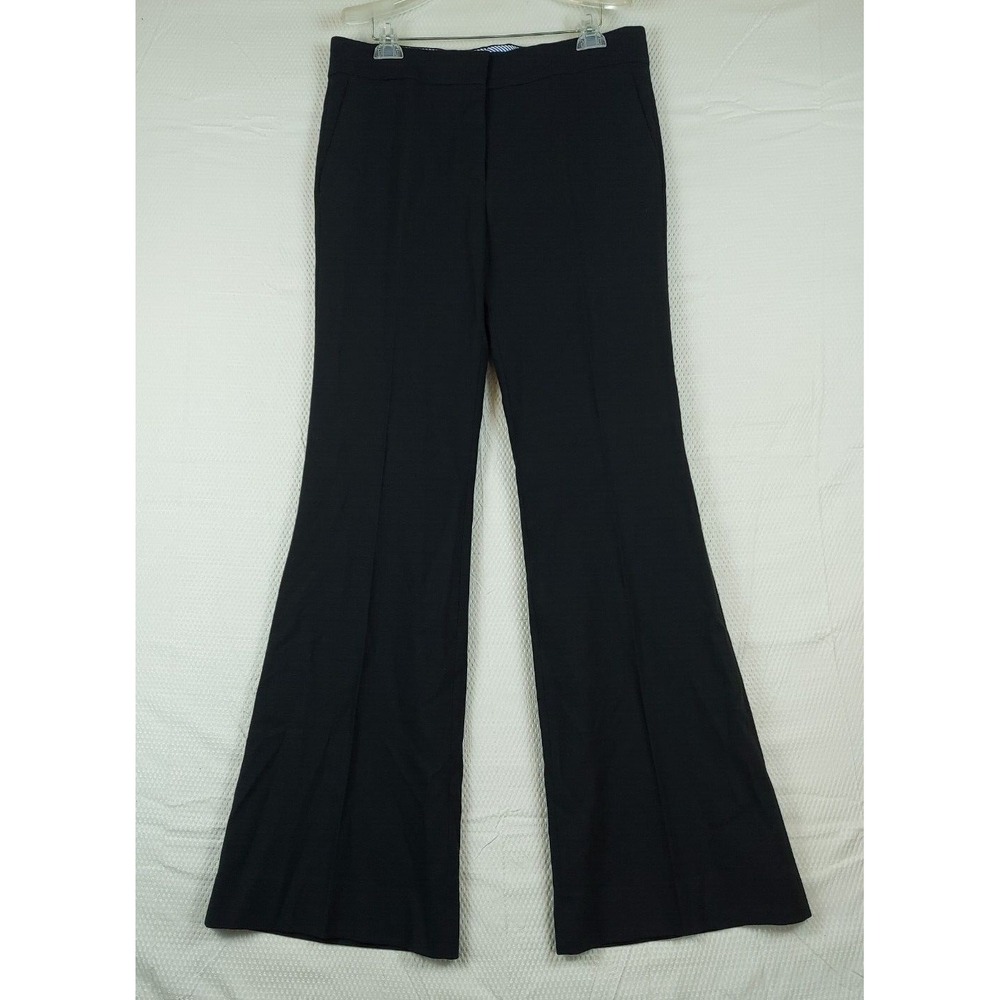 Piazza Sempione Kate Pants Sz 48 Tall 36x37.5 Black Wide Leg Burly Woven Trouser